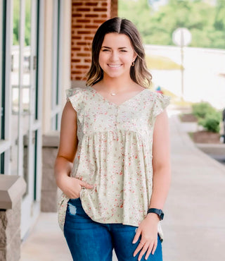 Never Say Goodbye Floral Top