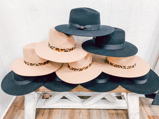 C.C. Taupe Wool Hat