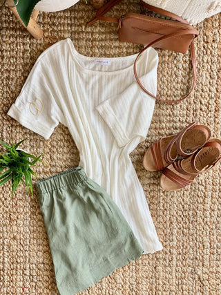 Don't Rock The Boat Top In White