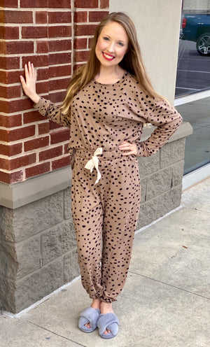 Dotted Pajama Top