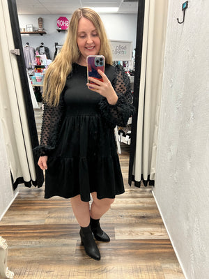 Just a Little Extra Black Dress