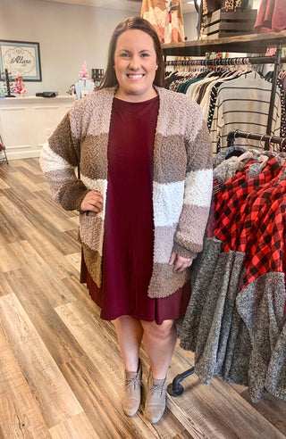 What's Poppin' - Mocha cardi