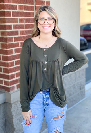 Keep it buttoned - olive