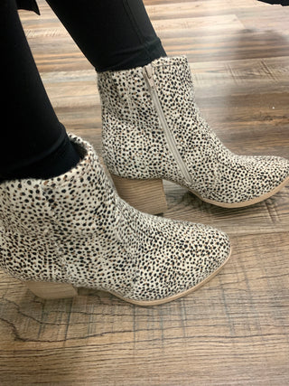 Very G Leopard Booties - Open Toe