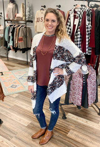 Fresh Fallin' Snow Cardi