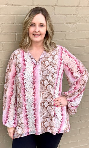 Pink Snake Top